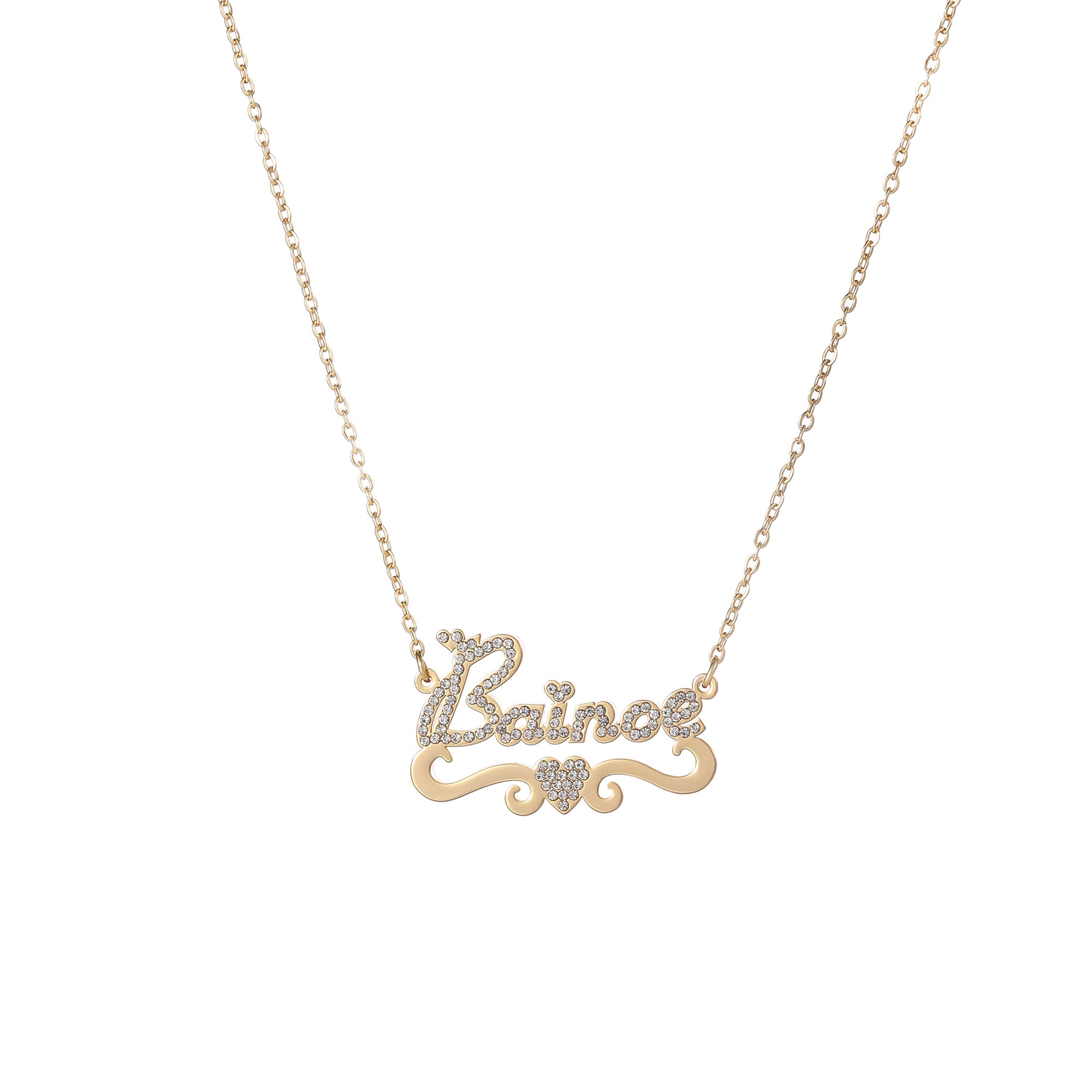 Luxe Gold Script Necklace