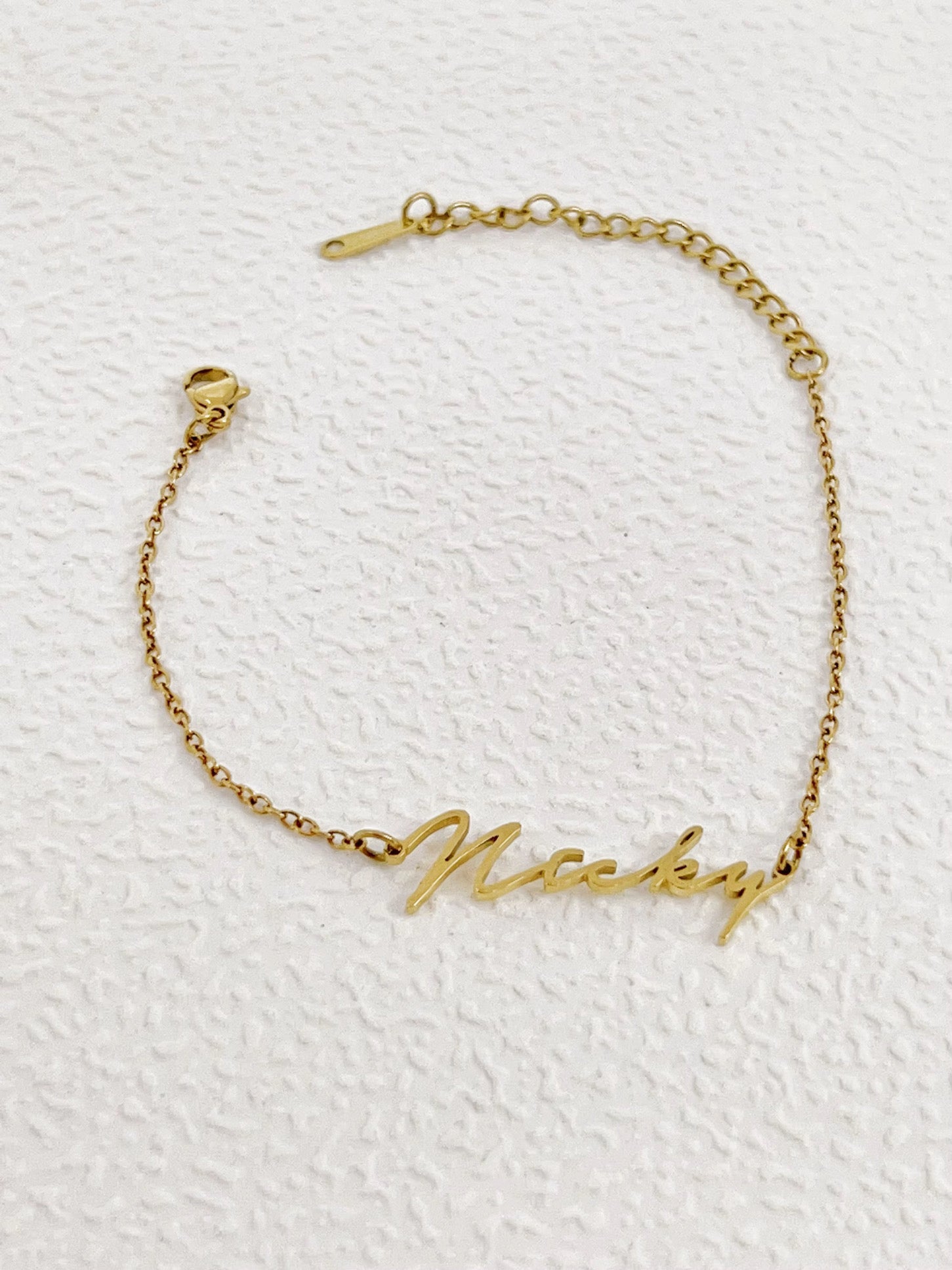 Golden whisper bracelet