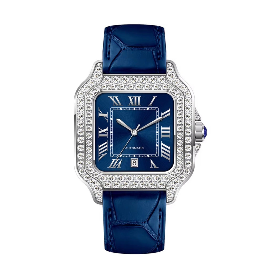 The Azure Leather Blue Watch