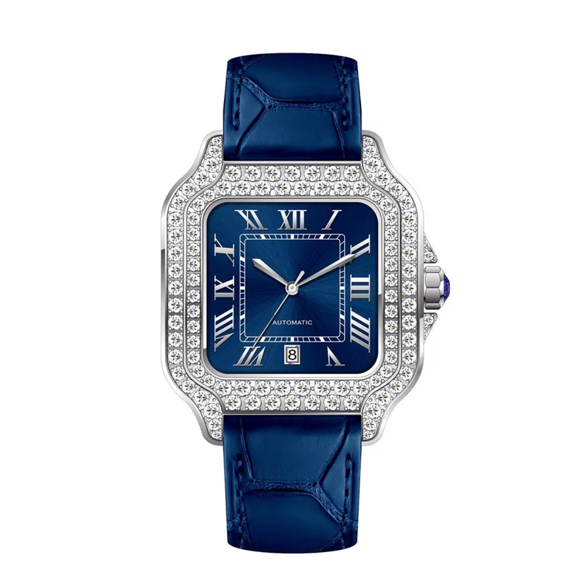The Azure Leather Blue Watch