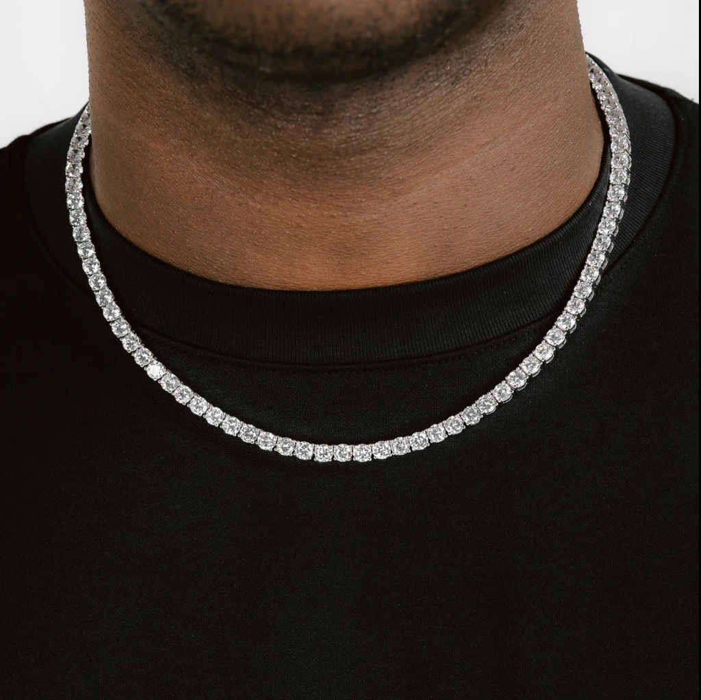Iced Out Moissanite tennis Chain